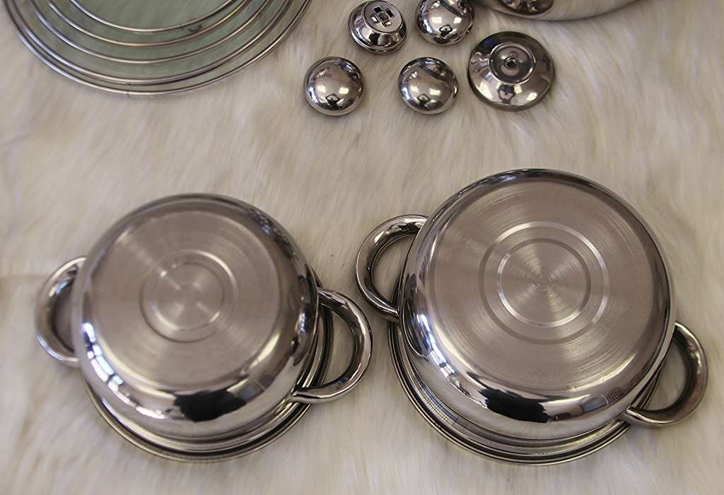 Stainless Steel 10 Piece Pot Set