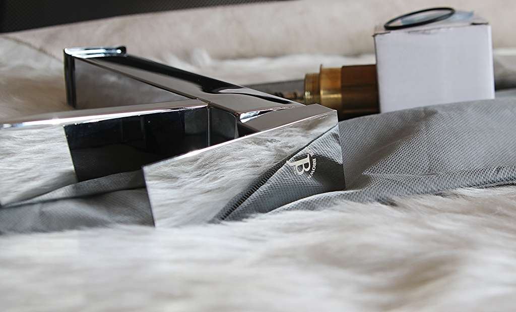 Jack Brown Square Tall Bathroom Basin Mixer Tap With Hose -chrome