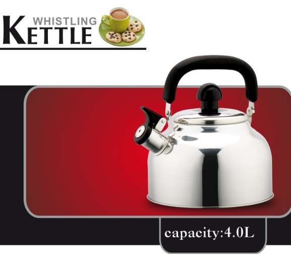 **R499** 4L Stainless Steel Whistling Kettle ( Bigger sizes available such as 5L & 6L )