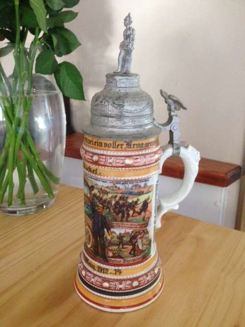 German 1914 Military Beer Stein