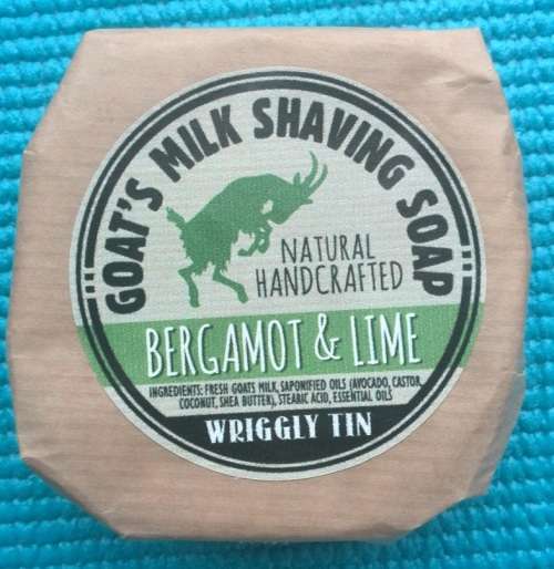 Wriggly Tin Goat Milk Shave Soap (Bergamot & Lime)