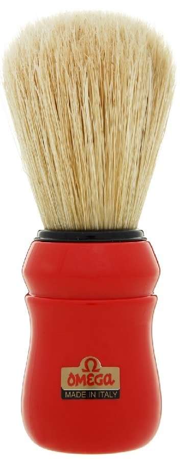 Omega 49 Professional Shaving Brush (Boar, Red)