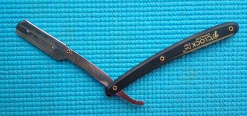 Shavette Disposable Blade Straight Razor (Black)