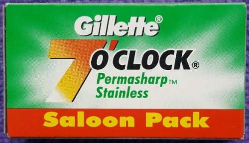 Gillette 7 O Clock Saloon Safety Razor Blade