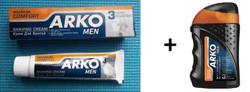 Arko Shave Cream and Afershave Bundle (Max Comfort)