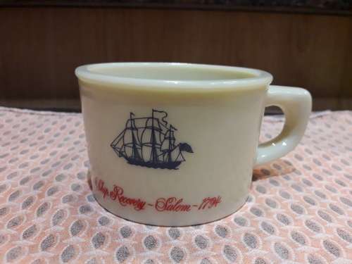 Vintage Old Spice Shave Mug (Custard Glass, Circa 1970's)