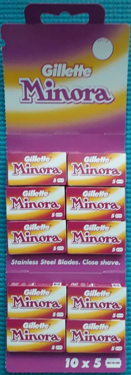 Gillette Minora Double Edge Safety Razor Blades (Bulk)
