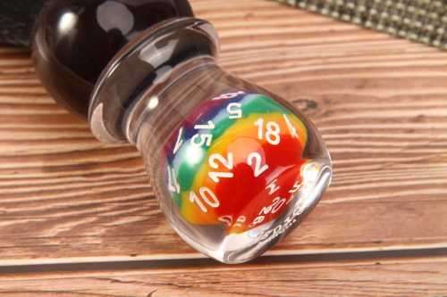 Yaqi Shave Brush Lucky Dice (Tuxedo Synthetic)