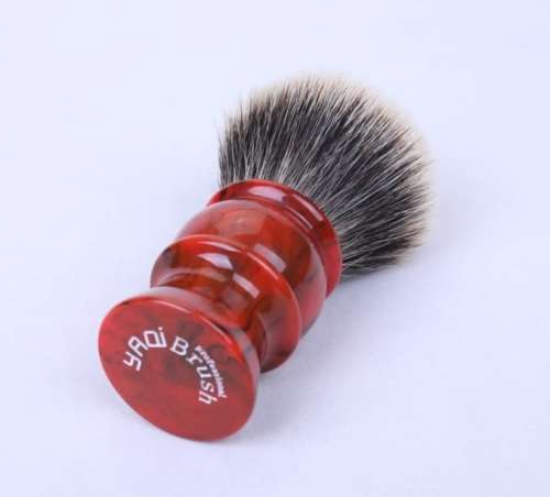 Yaqi Shave Brush Red Swirl (2 Band Finest Badger)