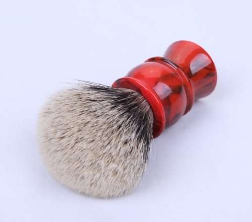 Yaqi Shave Brush Red Swirl (2 Band Finest Badger)