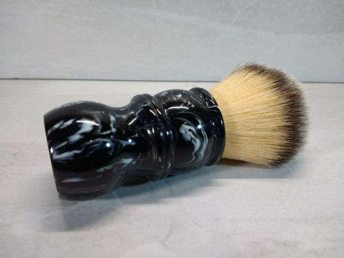 Yaqi Shave Brush Black Marble (Plisson Synthetic)