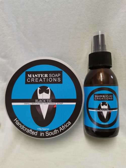 MSC - Black Tie Shave Soap and Aftershave Bundle