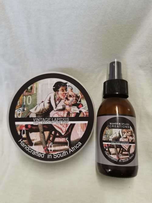 MSC - Vintage Lapidus Shave Soap and Aftershave Bundle