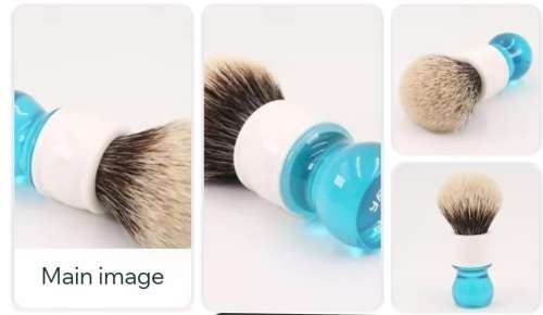 Yaqi Shave Brush Aqua  (2 Band Finest Badger)