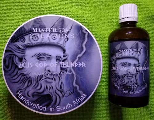MSC - Zeus God Of Thunder Shave Soap and Aftershave Bundle