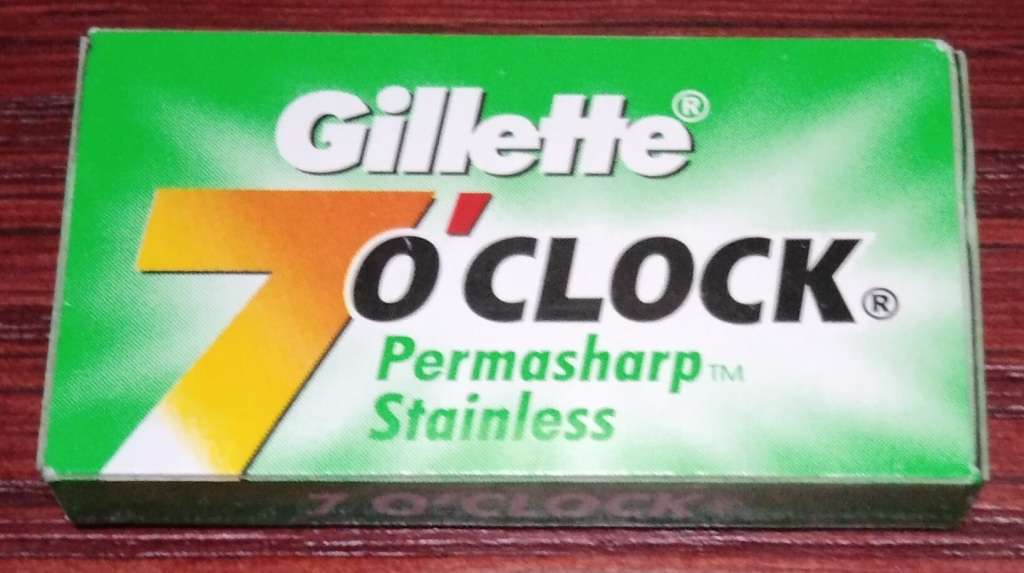 Gillette 7 o` Clock Green (Permasharp) Double Edge Safety Razor Blades