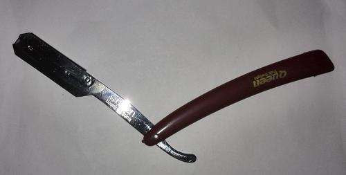 Shavette Disposable Blade Straight Razor (Maroon)