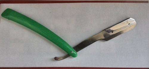 Shavette Disposable Blade Straight Razor (Green)