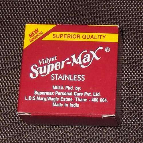 SuperMax Stainless Safety Razor Blades (Saloon Pack)