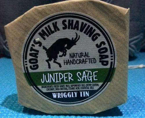 Wriggly Tin Goat Milk Shave Soap (Juniper Sage)