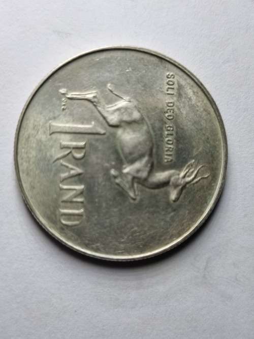 SA Republic Silver R1 coin 1966 (Silver 80% and 15g) - very good condition