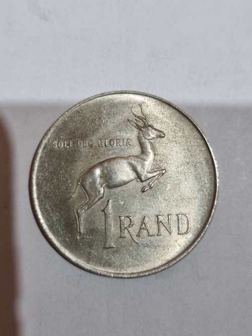 SA Republic Silver R1 coin 1966 Suid Afrika (80% and 15g)