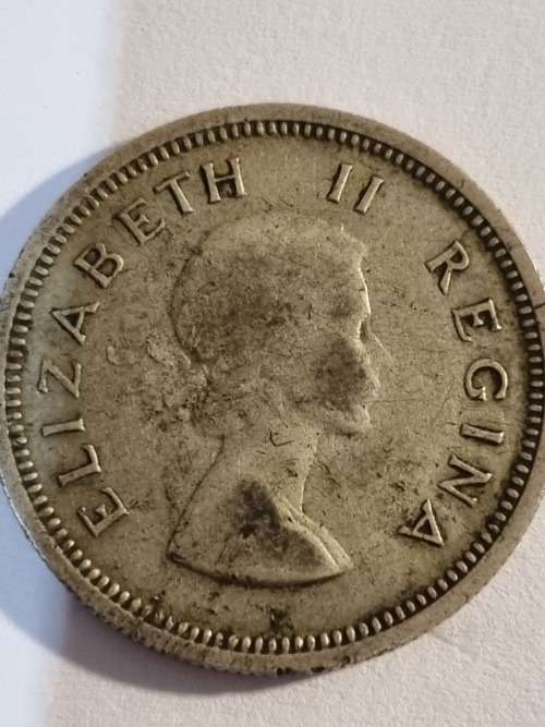 SA Union Silver 1 Shilling coin 1960 (50% and 5.66g) good condition