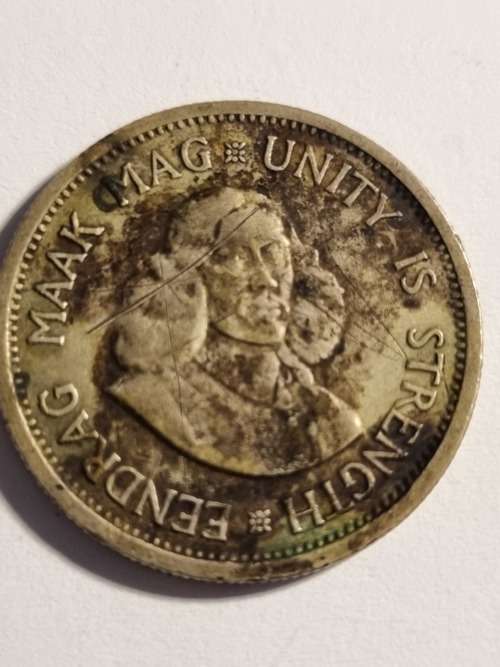 SA Republic Silver 10c coin 1961 (50% and 5.66g) - good condition