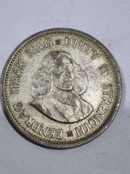 SA Republic Silver 10c coin 1964 (50% and 5.66g) - good condition