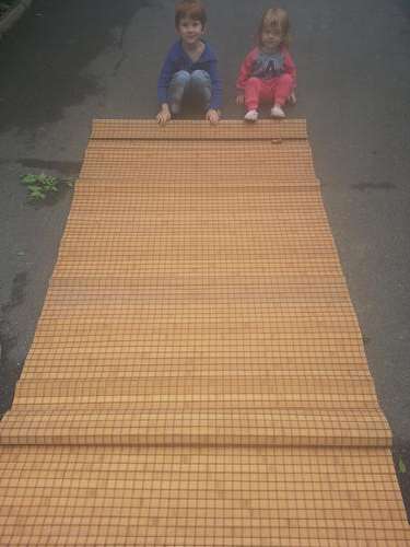 Wood blinds (1.2m x 2.1m) & (0.9m x 1.2m)