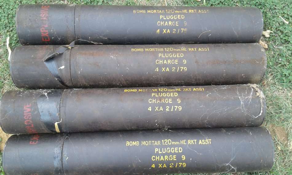 Various Empty Ammunition and Bomb Containers