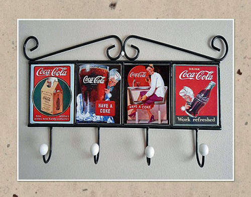 COCA COLA VINTAGE DISPLAY COAT RACK