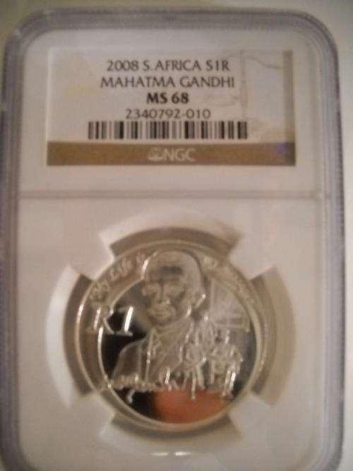 2008 GANDI SILVER R1 NGC-MS68 @@@ CRAZY R1 START