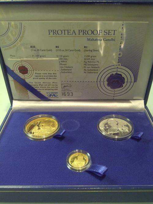 2008 GANDHI 3 COIN PROOF SET #CHEAPEST ON BOB# #VAULE FOR MONEY 24KARAT#@CRAZY R1 START