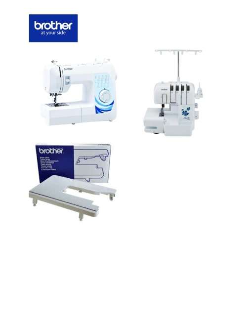 Brother 2504D Over Lock Machine + Brother GS3700 + Wide Table for GS3700