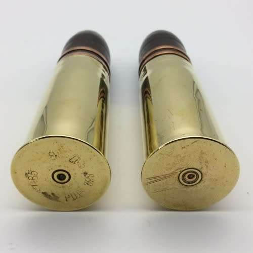 A Pair of Very Rare Boer War `Pom Pom` Shells