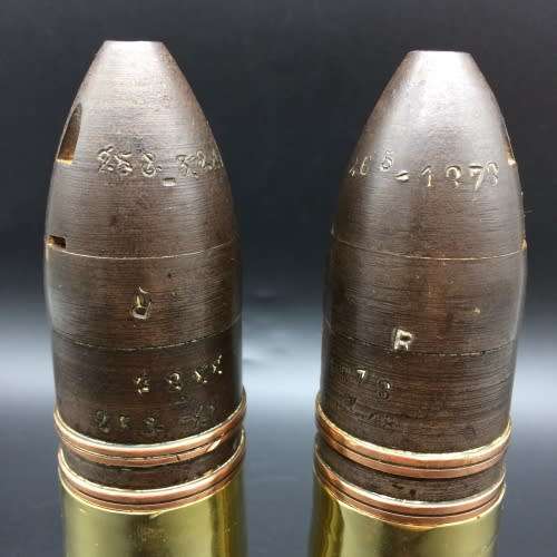 A Pair of Very Rare Boer War `Pom Pom` Shells