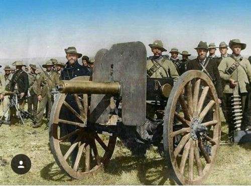A Pair of Very Rare Boer War `Pom Pom` Shells