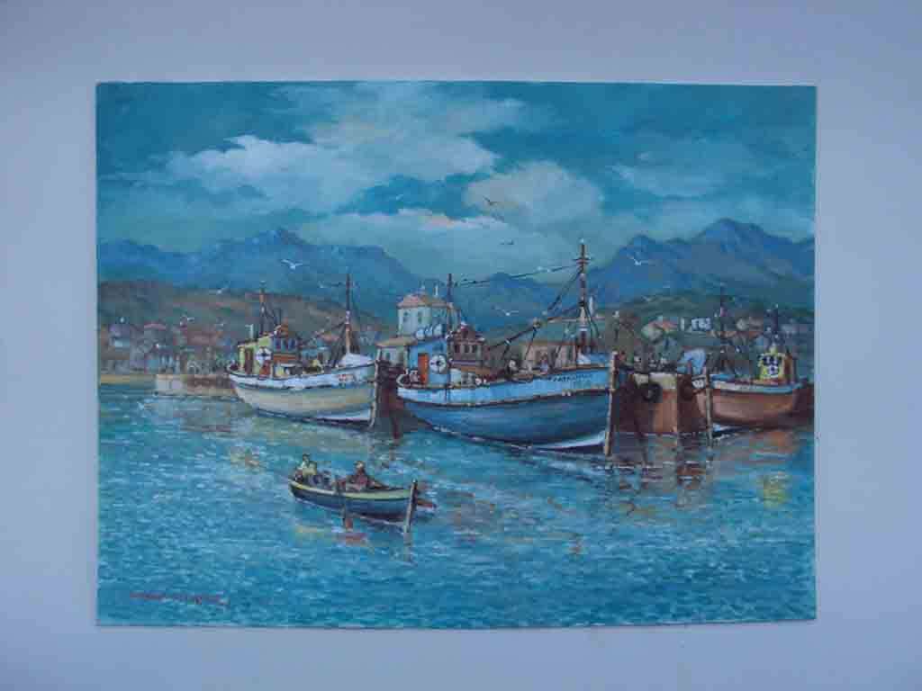 Johnny de Kock - harbor scene