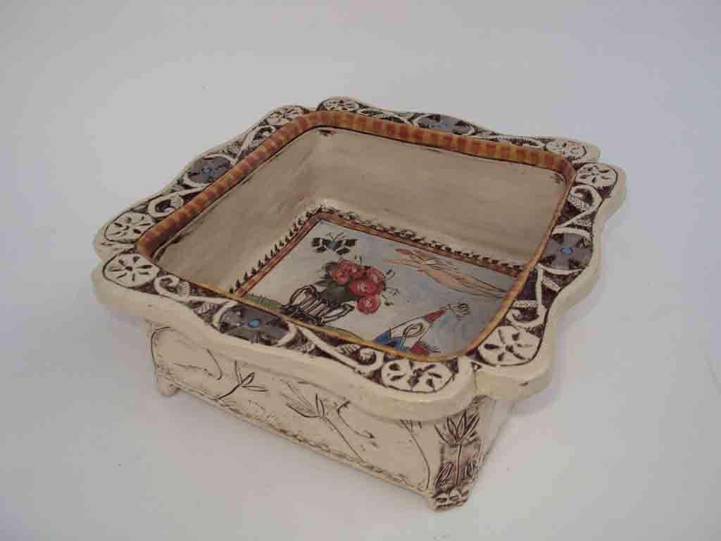 Rika Senekal - ceramic square bowl