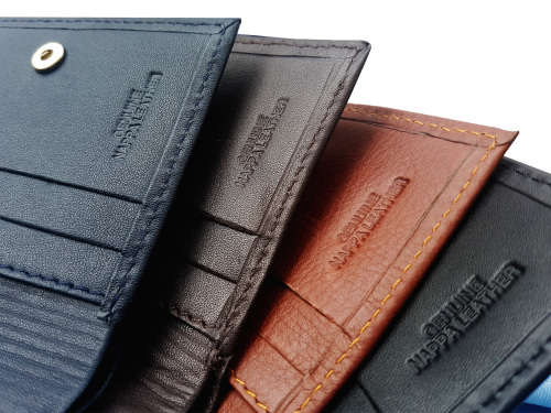 R1299 Genuine Black Nappa Leather Mohda Compact Wallet