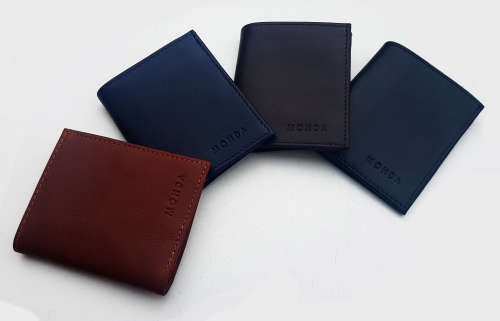 R1299 Genuine Black Nappa Leather Mohda Compact Wallet