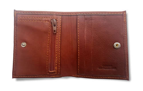 R1499 Genuine Tan Nappa Leather Mohda Classic Wallet
