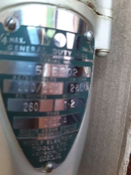 Vintage WOLF OK2c Electric Drill