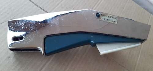 Vintage DYMO M-10 Label Maker Chrome Metal  (incl tape)