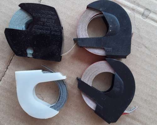 Vintage DYMO M-10 Label Maker Chrome Metal  (incl tape)