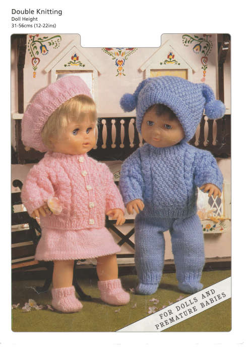 Doll Knitting Outfits Aran (Digital Knitting Patterns)