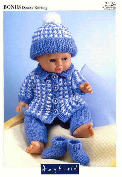 Knitting Doll Hayfield 3124 Outfit ( Digital - PDF Pattern)