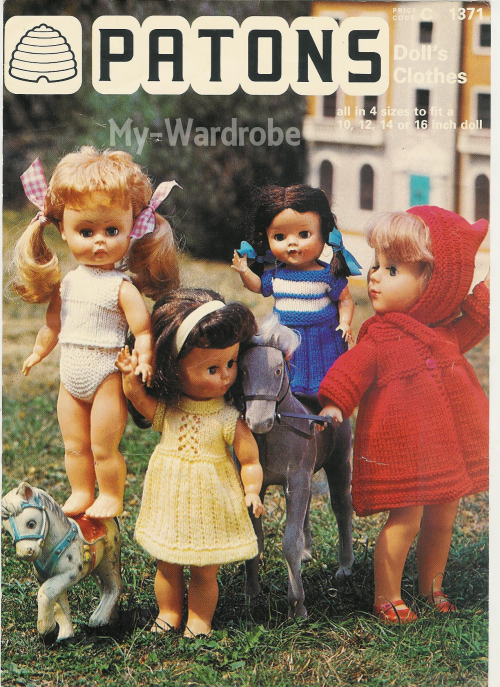 Knitting Doll Patons 1371  Outfits (Digital - PDF Pattern)