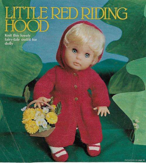 Knitting Doll -  First Love Doll - Little red riding hood/ Magazine (PDF)